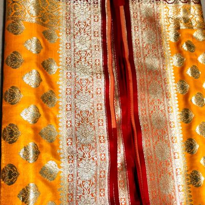 Pink Patli Pallu Banarasi Silk Saree With Blouse Piece - All Silks - 4072808