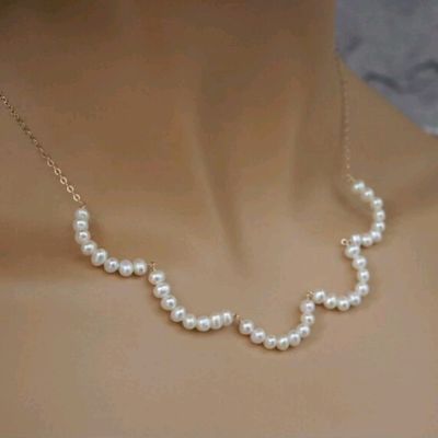 Sewyer Dainty Pearl Pendant Necklaces for Women 14K Gold Plated Handmade  Layered Pearl Chain Necklace Delicate Layered Freshwater Pearl Necklace  Everyday Jewelry Gift - Yahoo Shopping