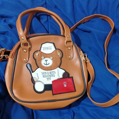 Buy TEDDY-HANDLE PU SMALL RED HANDBAG for Women Online in India