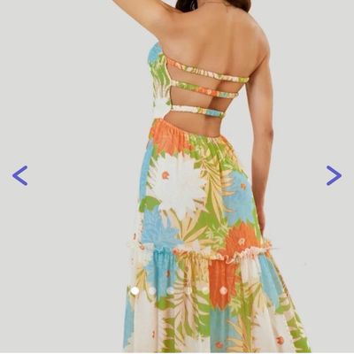 Dresses, Urbanic Backless Floral Maxi Dress