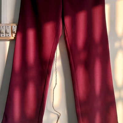 Buy DressBerry DressBerry Women Purple Solid Trousers at Redfynd