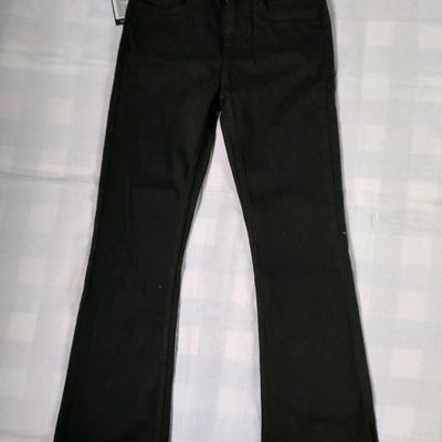 Black Boot-Cut Jeans