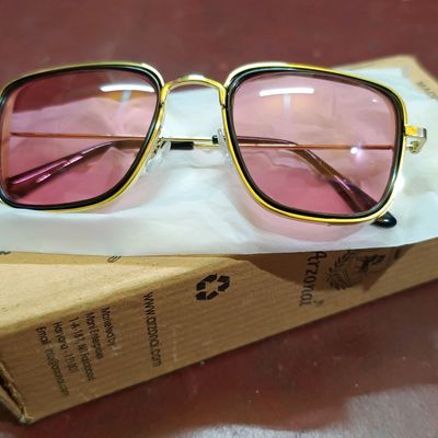 VANE Carryminati Sunglass - Red & Golden