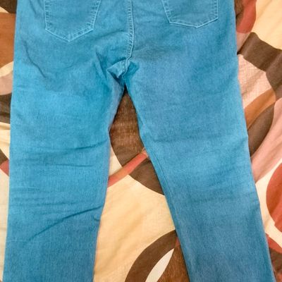 plain blue jeans
