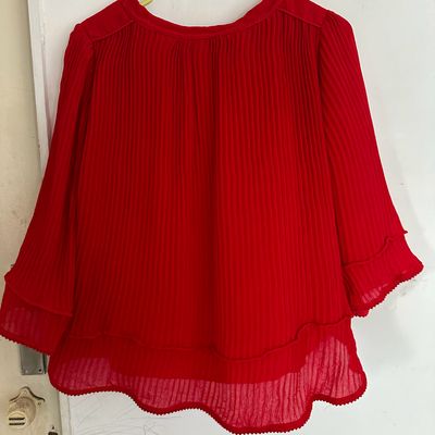 Red best sale formal tops