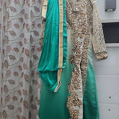 Green Color Organza Fabric Salwar Suit with Gorgeous Dupatta