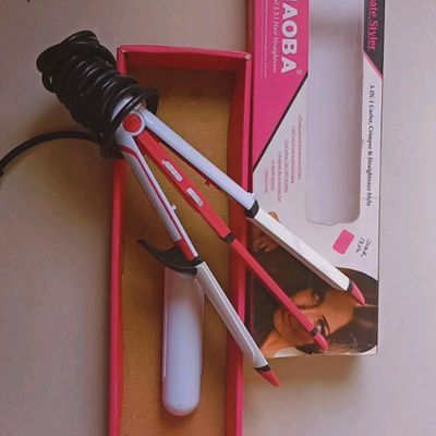 Chaoba hair outlet straightener and curler