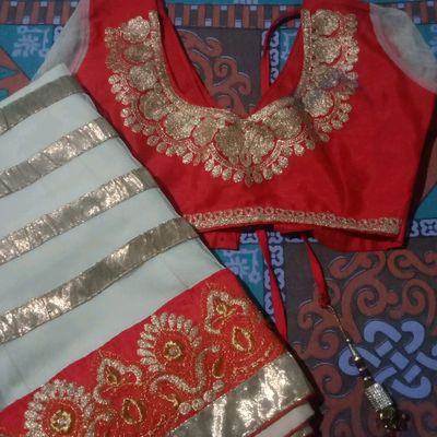 Red, Golden Bridal Fashionable Designer Lehenga at Rs 19000 in Delhi