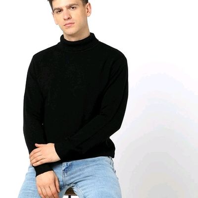 Black Turtle Neck Sweater