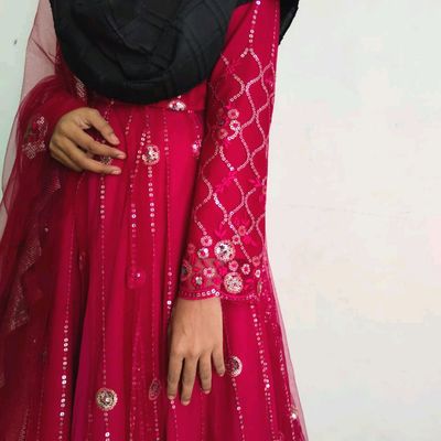 Front open clearance anarkali kurti