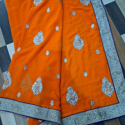 fcity.in - Kanjeevaram Banarasi Pure Georgette Silk Under 600 Saree For  Wedding