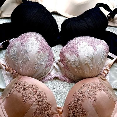 Bra, Imported Padded Bra Combo Pack in 36 Size