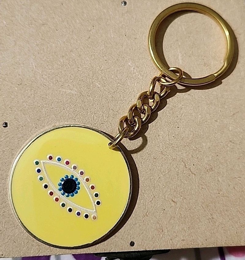 others-yellow-evil-eye-handmade-earring-freeup