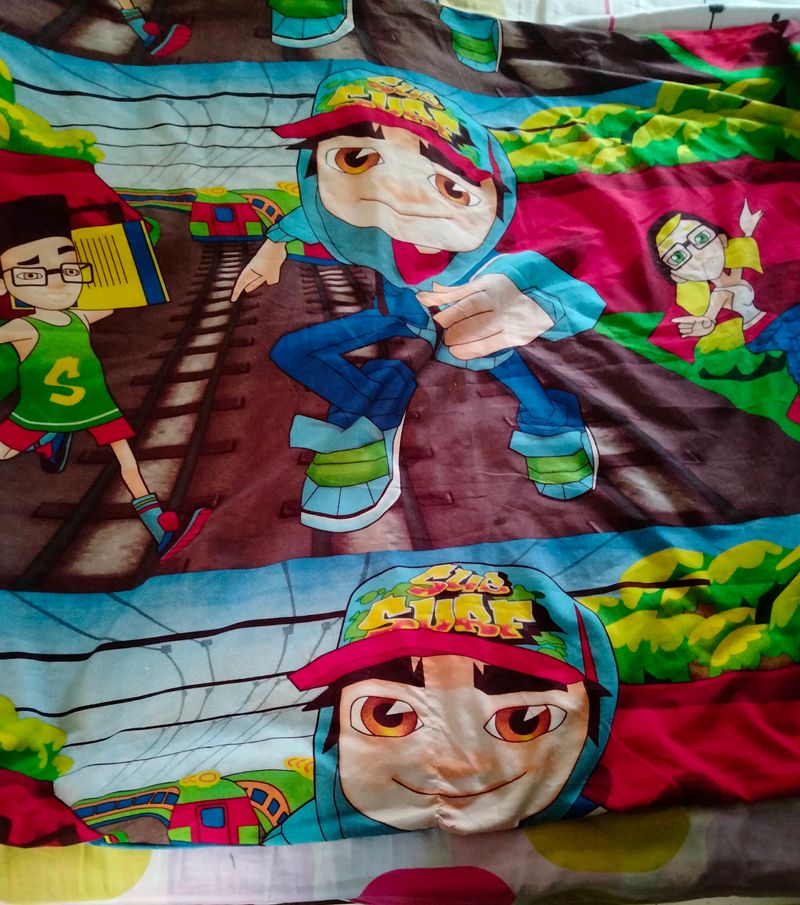 Bedding Furnishing Hurry Subway Surfers Themed Bedspread Freeup   69a26ab4538cc780c1506be0cb0c977d 