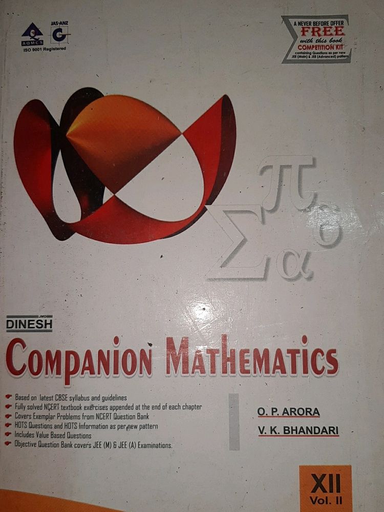 Textbooks Dinesh Companion Mathematics Xii Vol 2 Freeup 1569